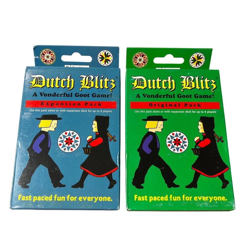 Dutch Blitz Card Game Original + Expansion Pack‎ New Fast Party Game